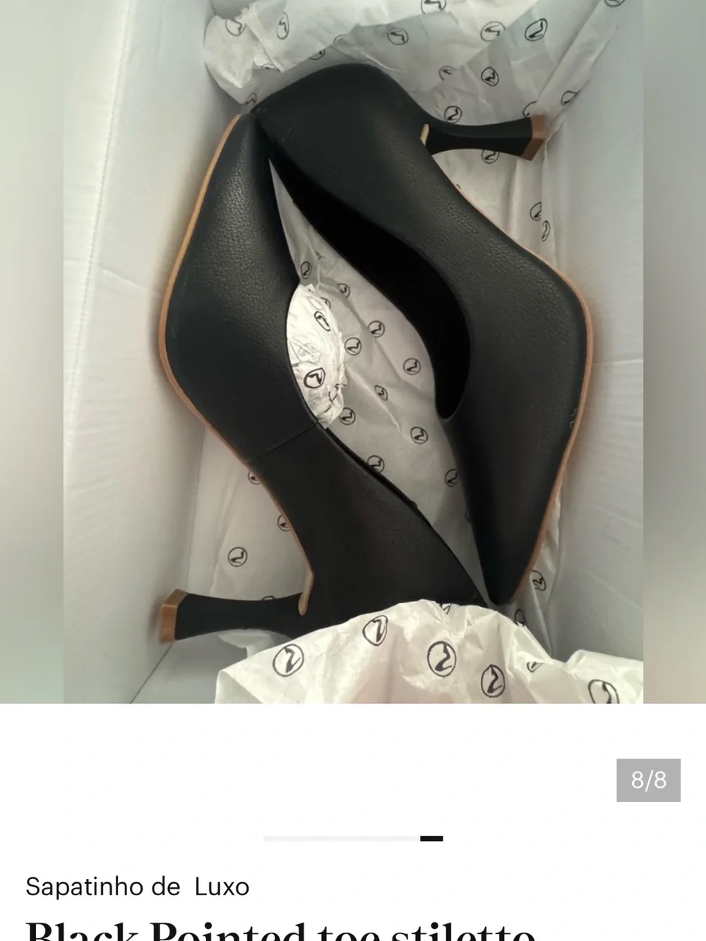 Black Leather Pointed Toe Heels Pumps size 6 classic comfort stylish elegant NIB